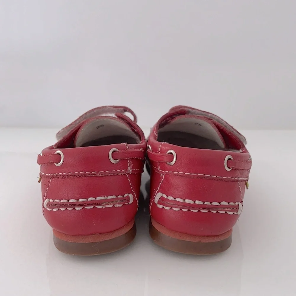 Marine W.A.G. Boys Red Moccasins Size 25